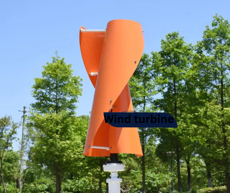 vertical axis helix mini permanent magnet windmill